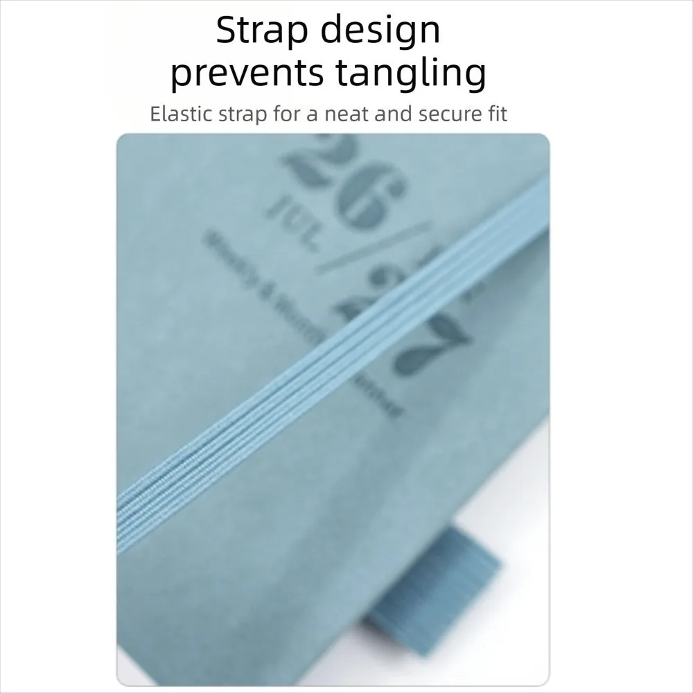 

Ежедневник A5 на 2026-2027 годы на английском языке: удобный планировщик, блокнот с плотной бумагой, органайзер для управления временем и постановки целей