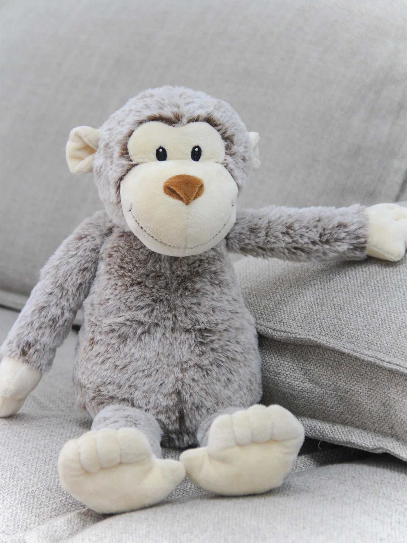 

1PC 40cm/15.75inch Cute Plush Monkey Toy, Soft Fluffy Long-Legged Stuffed Animal Doll For Playtime Room Decor Christmas Easter