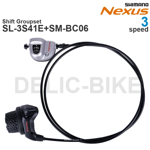Imagen 2 del producto SHIMANO NEXUS Hub de engranaje interno SG-3C41 Palanca de cambios SL-3S41E SM-BC06 Piezas originales de 3 velocidades y 16T