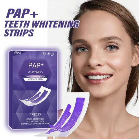 Purple Teeth Whitening Strips Bleaching Stains Remove Oral Whitening Supplies Tooth Stickers Remove Stains Care Stripes