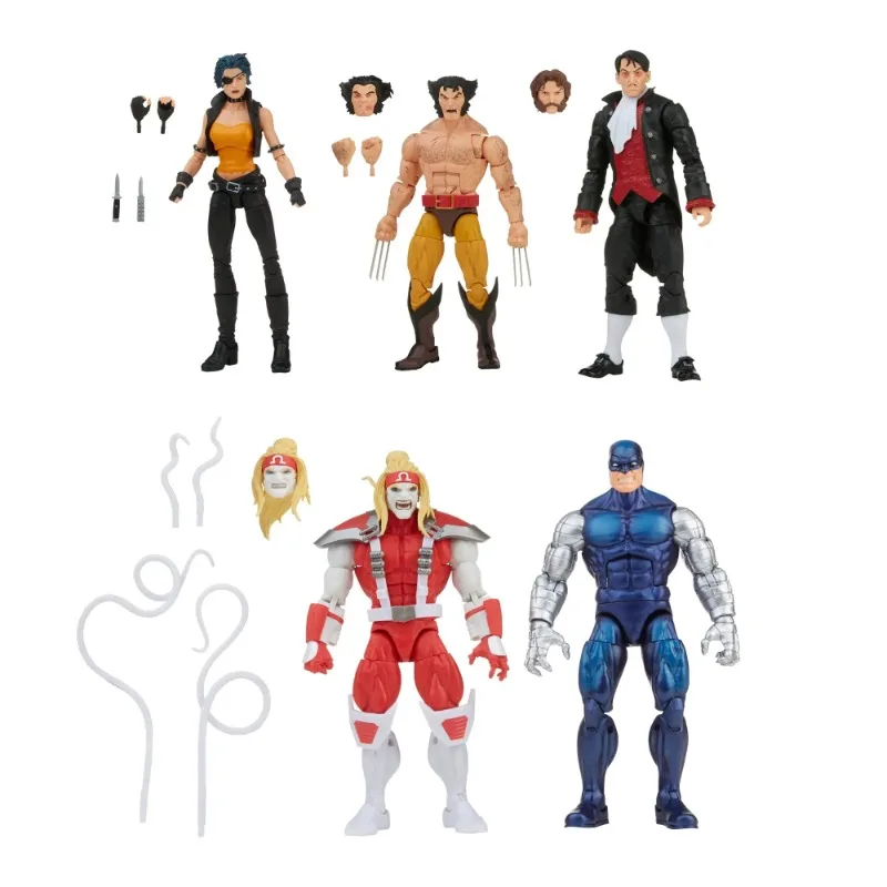 Hasbro Marvel Legends Series Wolverine 5-Pack Marvel's Omega Red, Marvel's Cyber, Marvel's Callisto, Jason Wyngarde Boys Gift