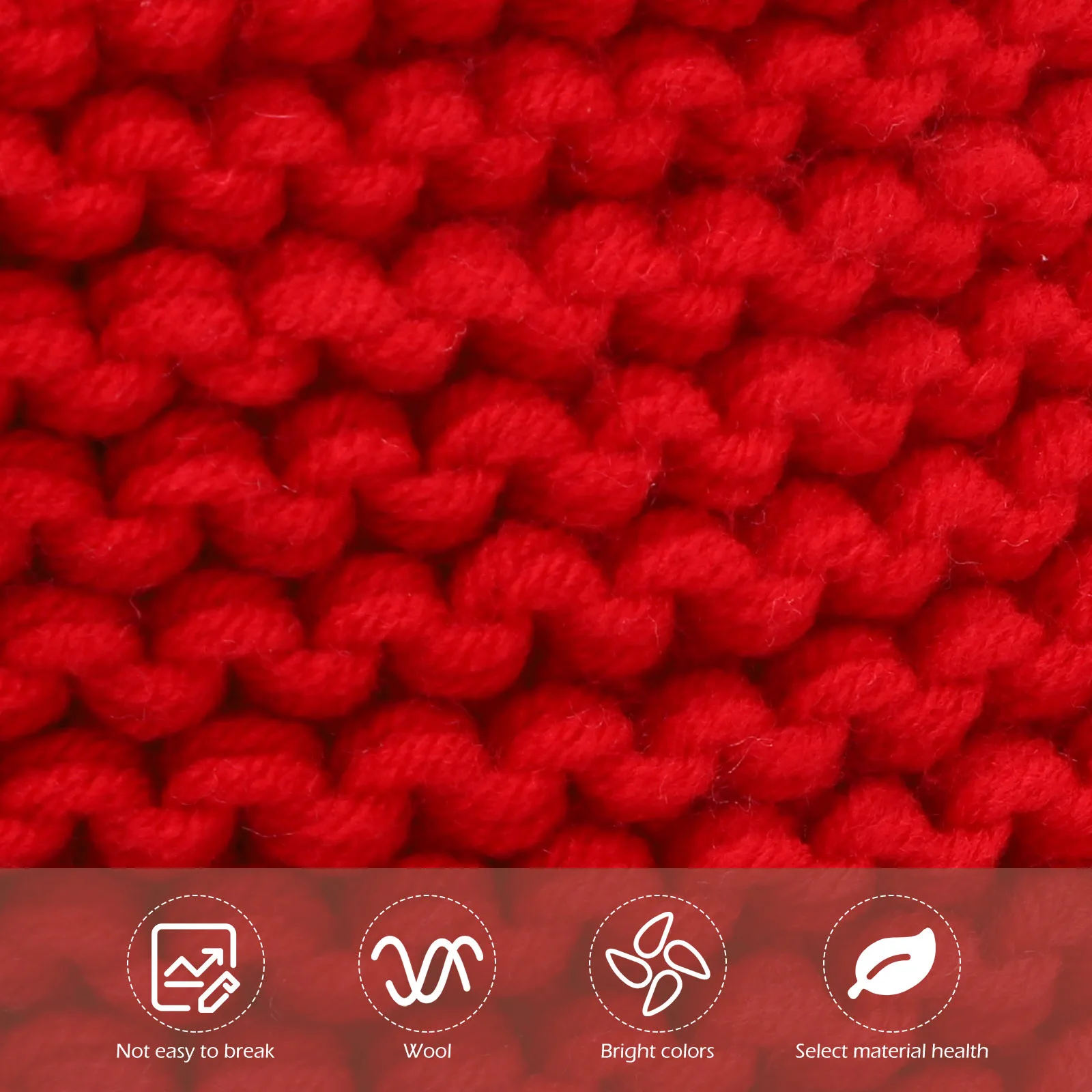 

Santa Knit Hat with Pom-Pom Christmas Warm Cap Photo Prop for Festive Party Outfit Winter Holiday Costume