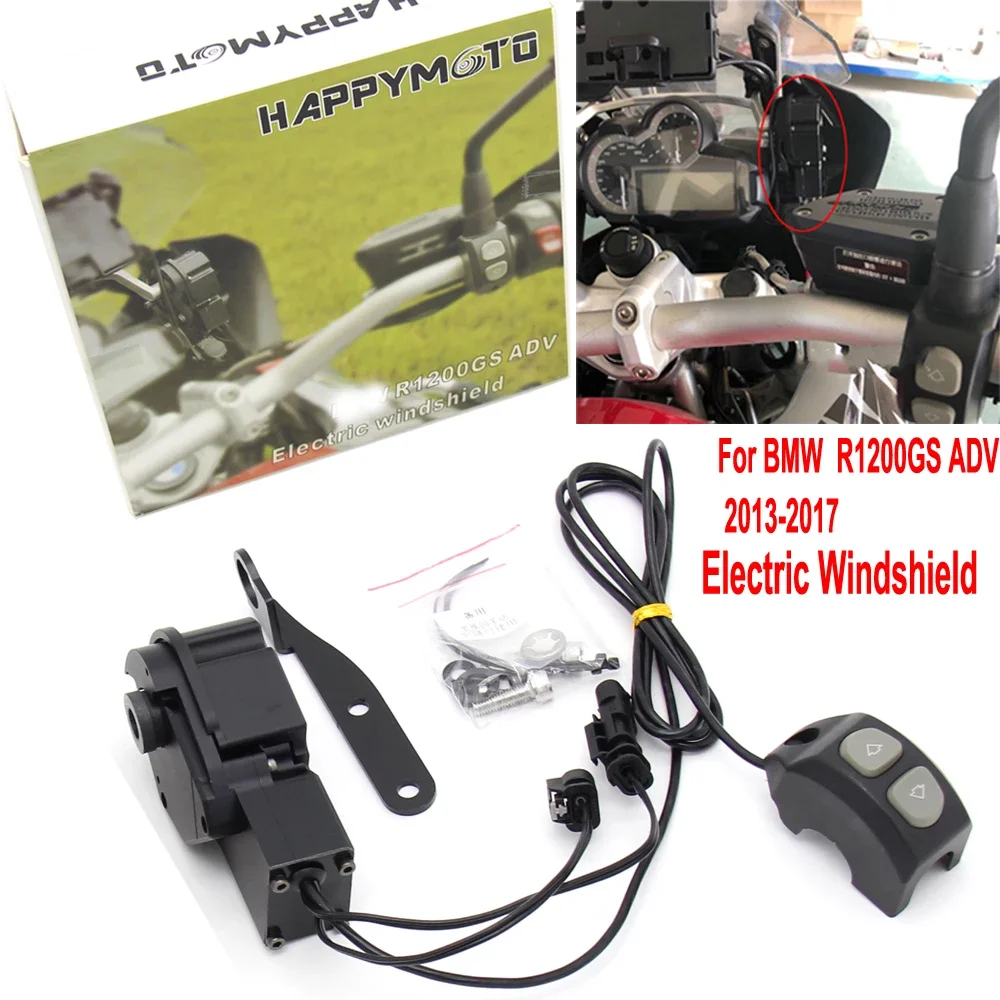 Untuk BMW R1250GS R1200GS Adventure 2013-2021 R1200 Saklar Kontrol Jarak Jauh Pengangkat Elektrik Kaca Depan Sepeda Motor