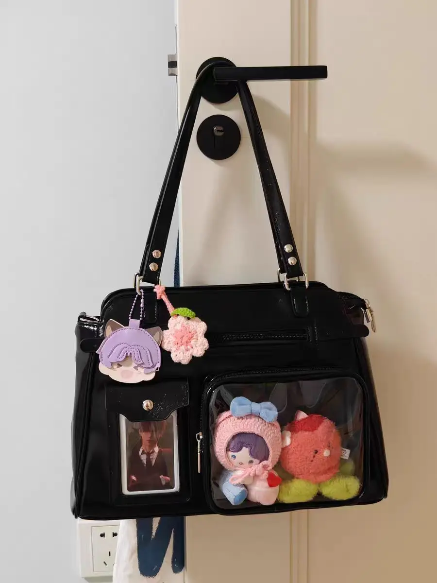 Kpop Star-chasing Large-Capacity Tote Bag Bracket Camera Pocket Compartment Concert Use Light-Sign Zipper Polyester Bags view 5