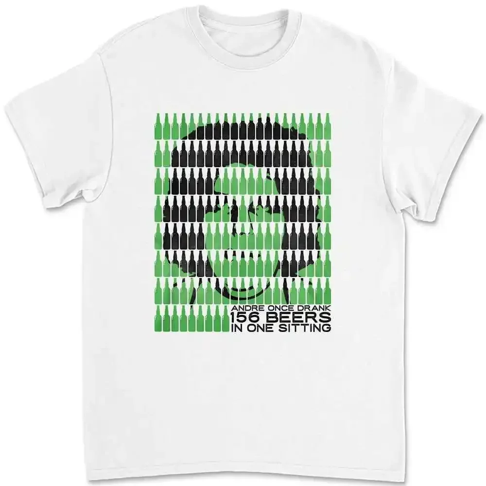 156 Beers In One Sitting Andre The Giant T Shirt ACAQ