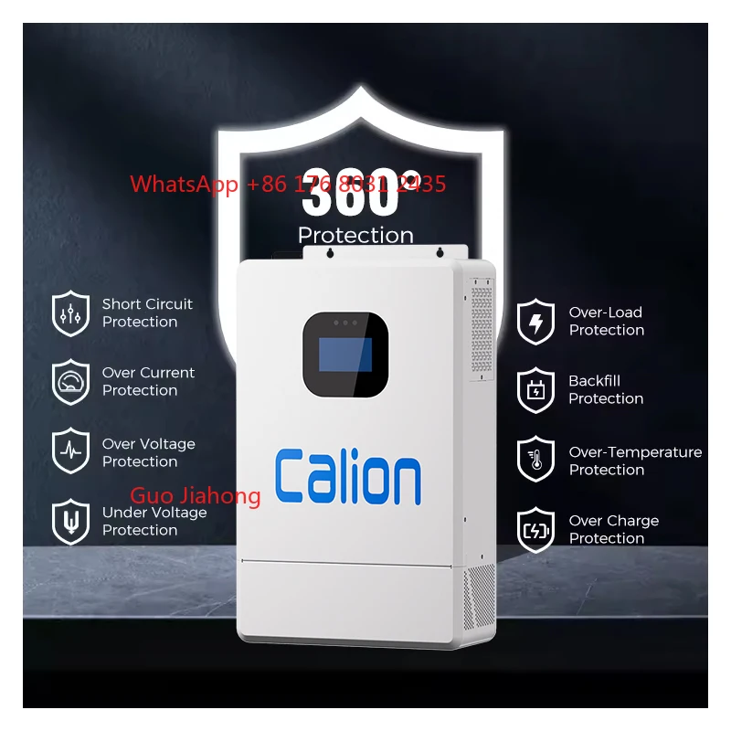 

6KW Home Use High Power Pure Sine Wave Power Inverter 24V 48V to 220VAC 230VAC WITH MPPT