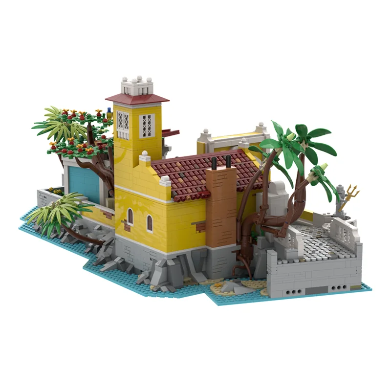 Bloques de Construcción Modelo Piratas, Las Establos del Siglo Pirata, Ladrillos Técnicos, Juguete de Construcción de Ensamblaje DIY, Regalo Navideño