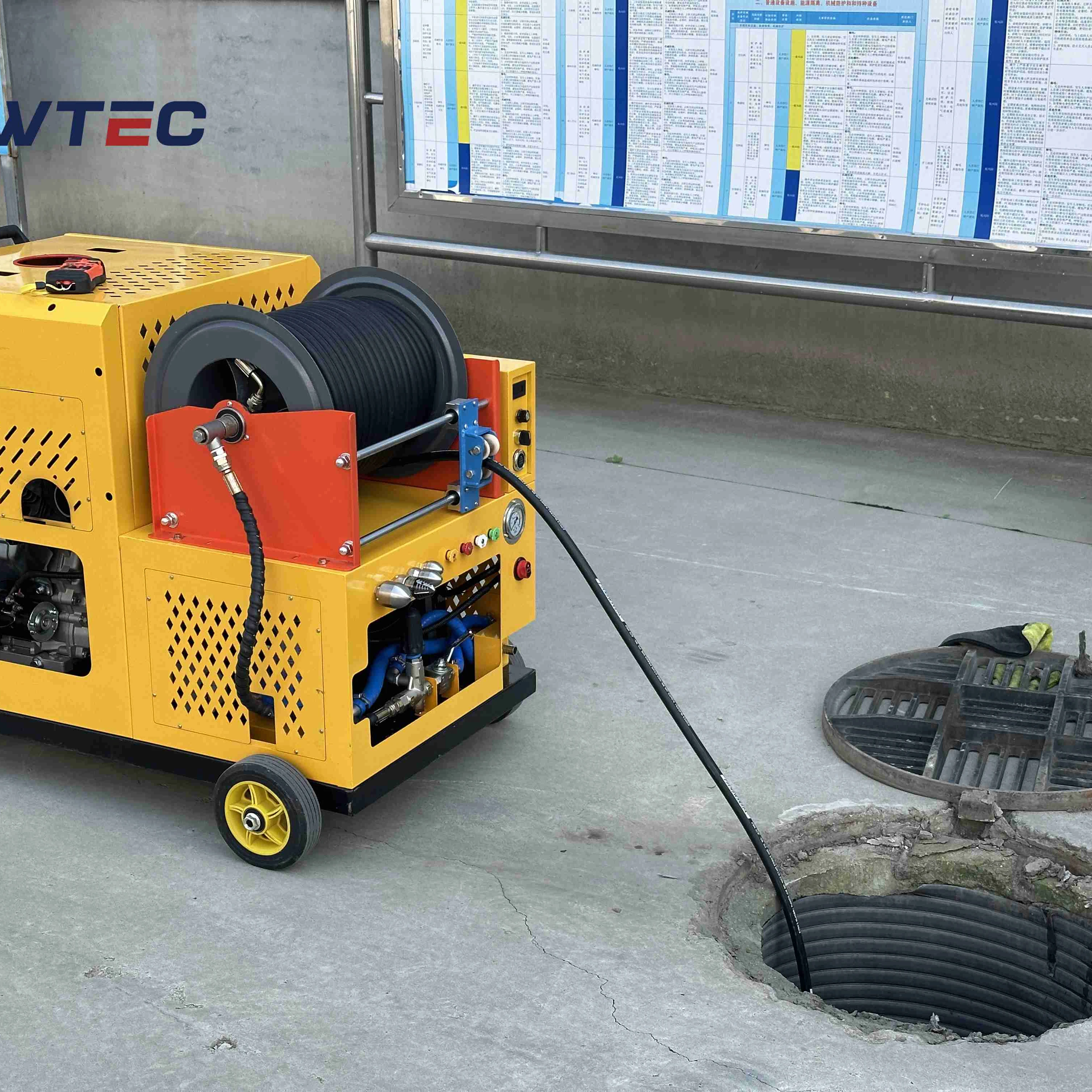 municipal machinery  drainage line cleaning machine inside and outside the house