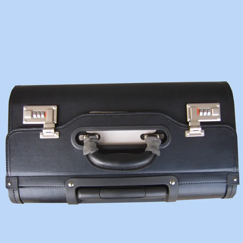 Business Suitcase Wheel Trolley Case 18 Inch PU Boarding Flight Box Laptop Tablet Computer Storage Bag Luggage Men Women Handbag