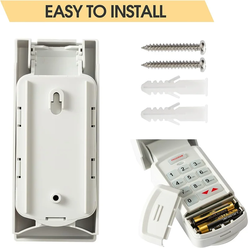 T70C Universal Wireless Garage Door Opener Keypad GUK-R for LiftMaster Genie Chamberlain Craftsman Overhead Linear Wayne