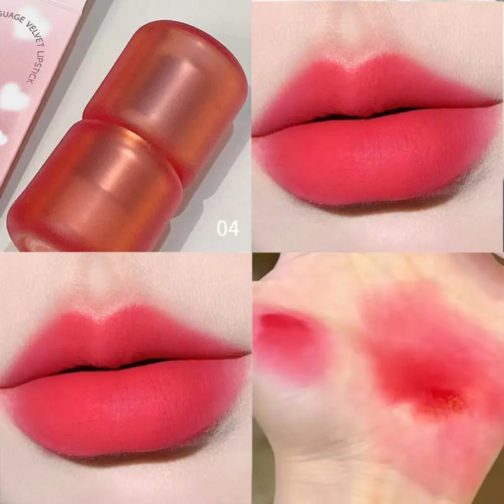 6개입 방수 소프트 포그 매트 립스틱 사각 튜브 비퇴색 플럼프 립 글로스 보습 지속력 있는 립밤