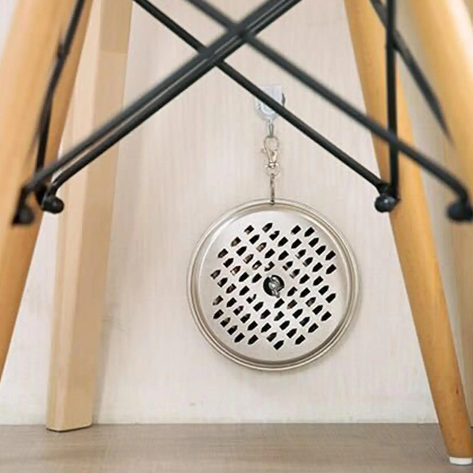 Portable Mosquito Coil Tray With Cover Stainless Steel Mosquito Coil Holder Box Anti-Mosquito Spiral Incense Coil Burner
