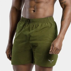 New Men's Summer Slim-fit Quick Drying Breathable Double-layer Fitness Sports Shorts Woven Shorts Training Men's Sports Pants