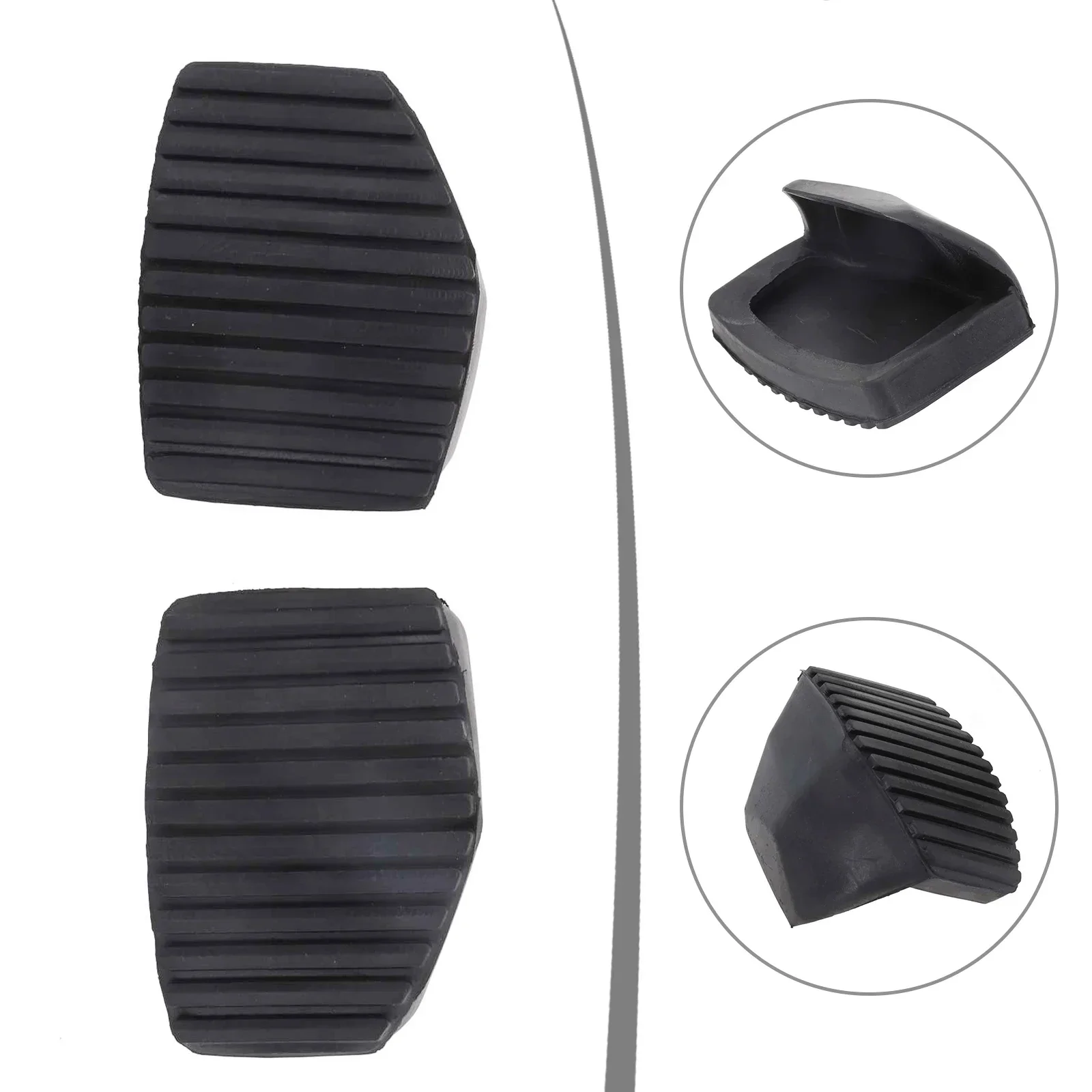 Black Rubber Clutch Brake Rubber Pedal Foot Pad Cover C C C C Cover Pad Pedal T W A CC SW SW Easy Installation