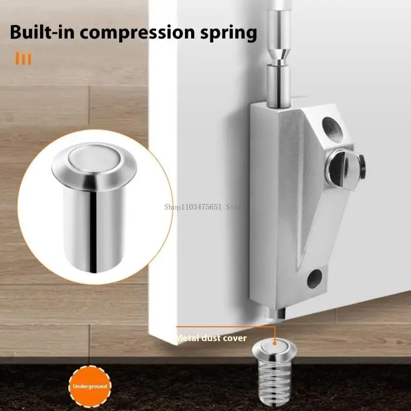 

Wooden Door Spring Floor Lock Thickened Vertical Barrels Bolt Latches Hardware