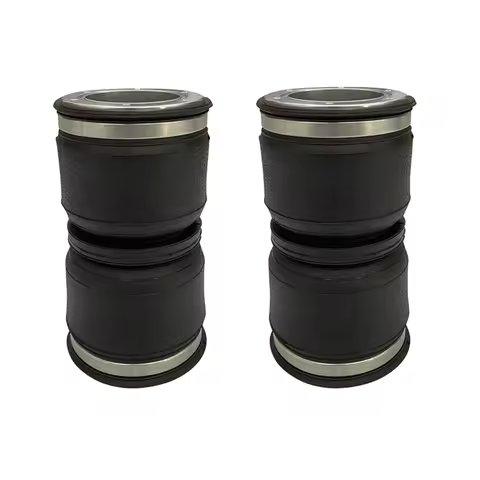 2PCS 2S100P01 Universal Air Suspension Kit Bag Pneumatic Shock Absorber With Aluminium Flange