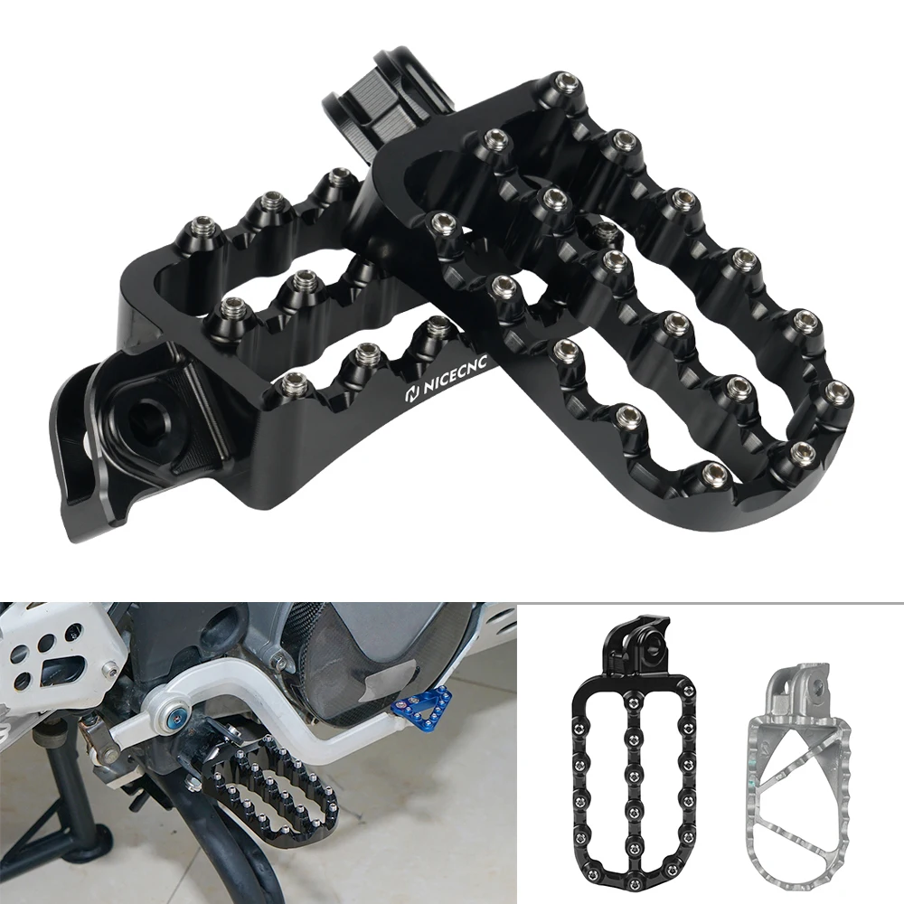 

Motorcycle CNC Aluminum Wide Footpeg Footrests for KTM 390 Adventure 2020 2021 2022 390 Adv Footpegs Wide Foot Pegs Footrest