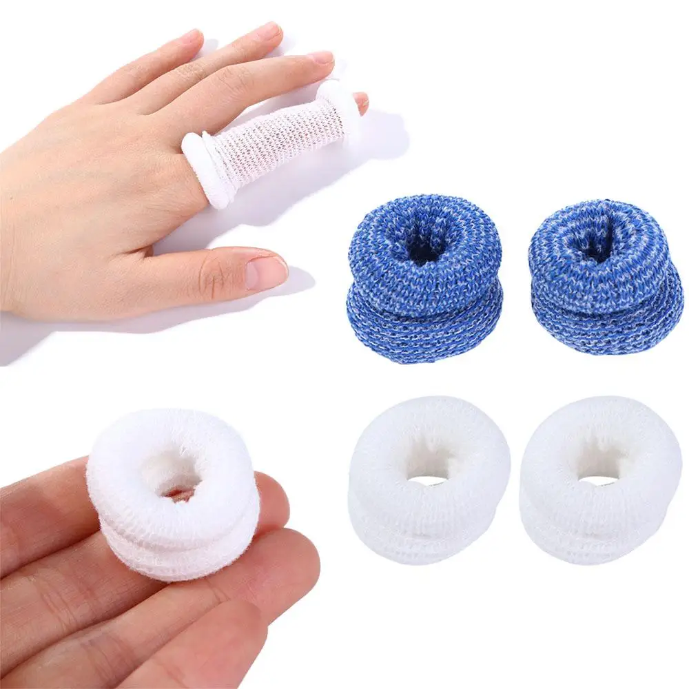 Adult Sports Safety Finger Protector Blue White Nursing Bandage Finger Bandage Finger Tubular Bandage Finger Cover Finger Cots