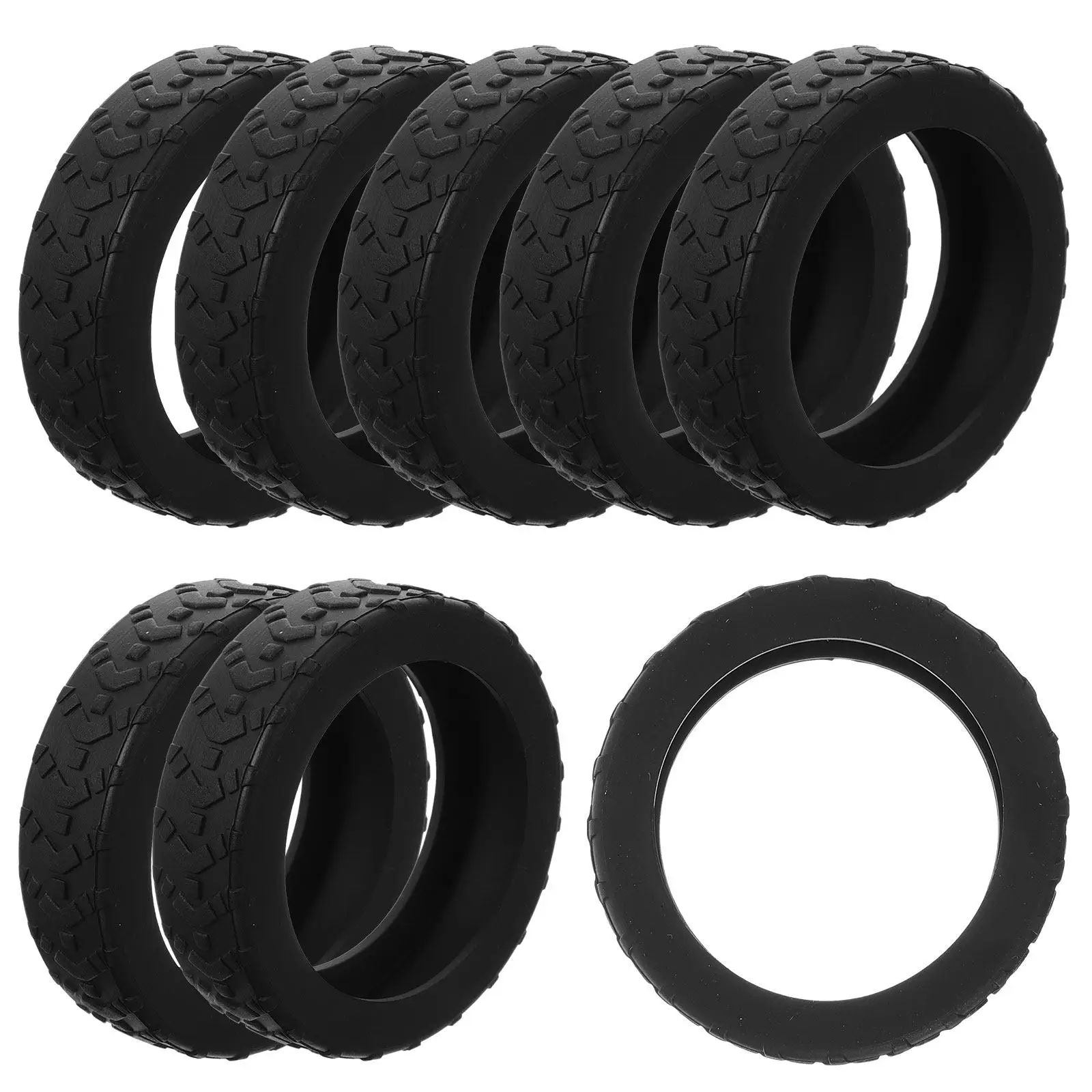 

8Pcs Travel Luggage Caster Covers Silicone Material Simple Look Exquisite Craftsmanship Long Lasting Use Prevent Wheel Damage