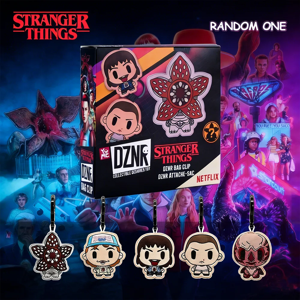

1PC Netflix Officially Licensed Stranger Things Bag Clip Keychain Random One Cute Anime Ornaments Fun Collection Birthday Gift