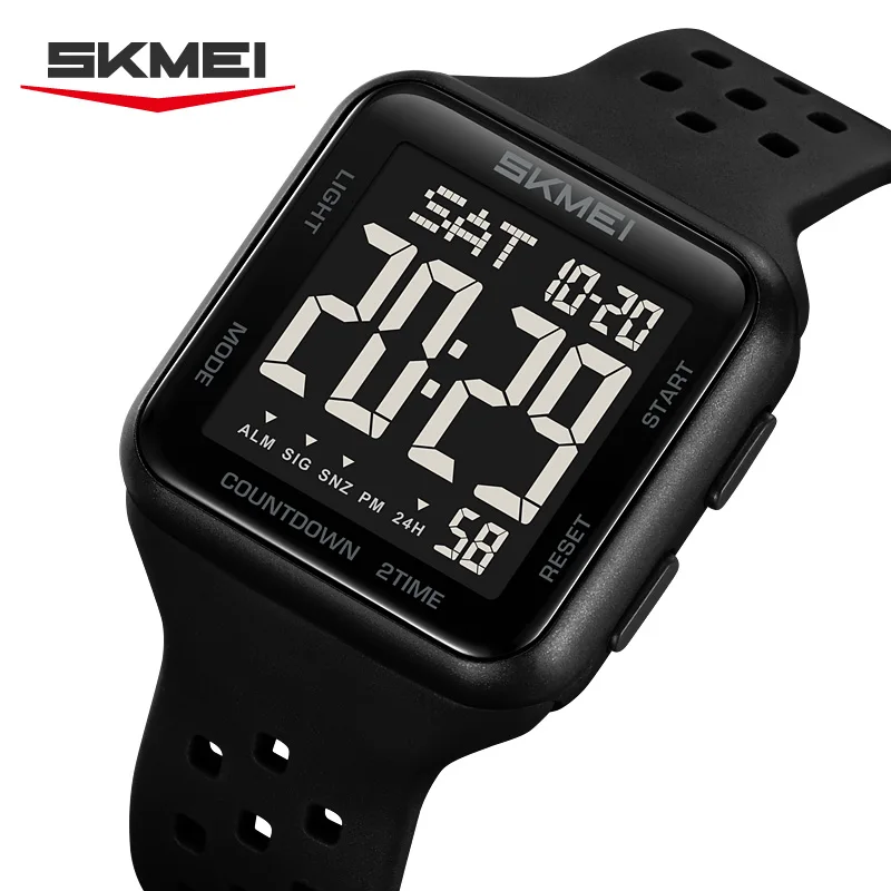 

SKMEI 2440 Men's Chrono Electronic Wristwatch Multifunctional Luminous Dial Calendar Waterproof Sports Digital Watches for Man