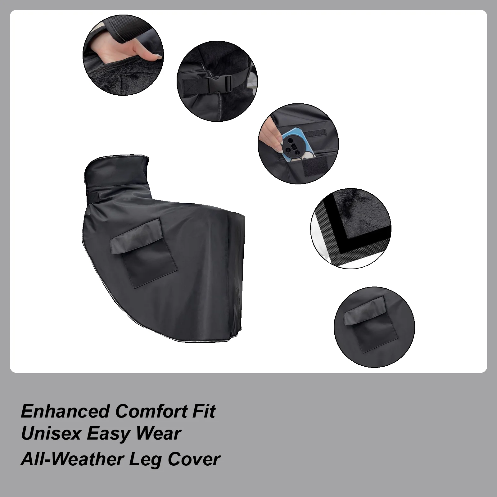 Motorcycle Apron Leg Cover Winter Warm Windproof Scooter Blanket Leg Protector E-Bike Knee Lap Windshield Protector For Winter