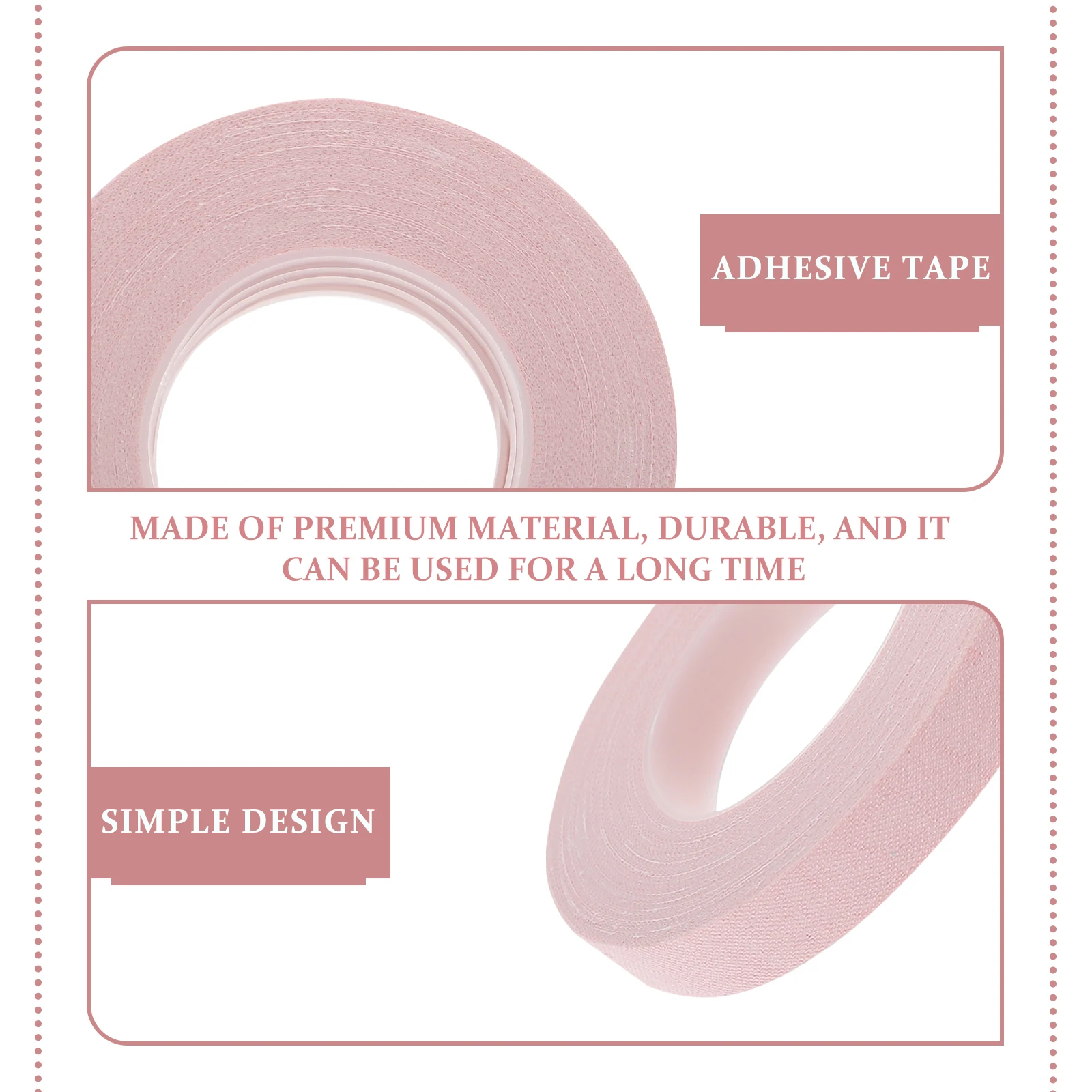 

5 Rolls Pipa Nail Tape Adhesive Wear-resistant Zither Nails Convenient Fingernail Instruments Accessories Pink High Sticky
