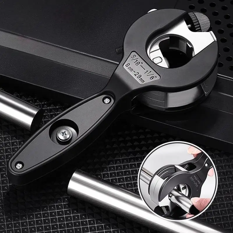 Tube Pipe Cutter 8-29mm Stainless Steel Copper Aluminium Ratchet Scissors Tube Cutter PVC/PU/PP/PE Hose Cutting Hand Tools