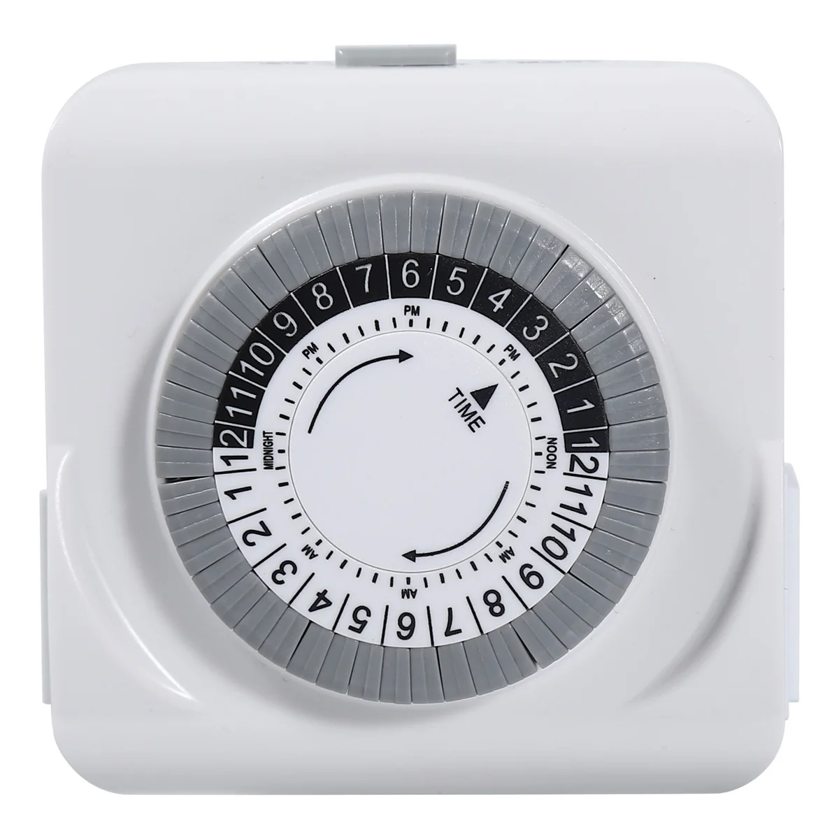 

AA98 24 Hour Cycle Plug-in Mechanical Timer, Indoor Timer for Electrical Outlets, Dual 3- Outlets, 125V 15A 1PCS US Plug