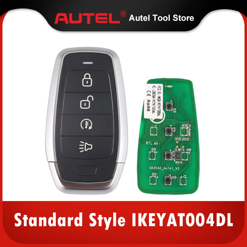 

AUTEL MAXIIM IKEY Standard Style IKEYAT004DL 4 Buttons Independent Smart Key (Remote Start/ Panic)