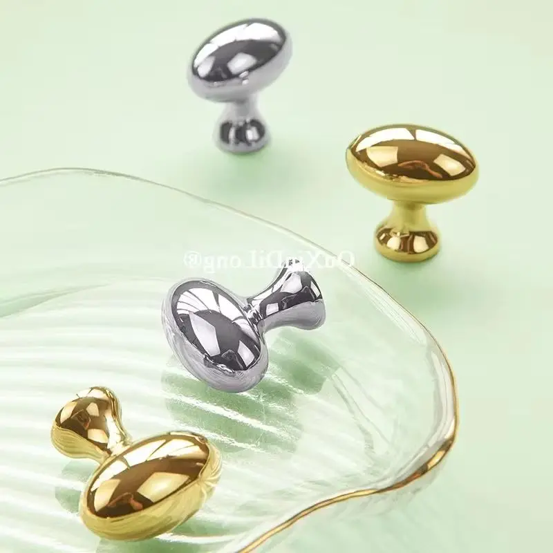 Luxury 10PCS Solid Brass Furniture Pulls Handle Drawer Knobs Cupboard Wardrobe Closet TV Wine Cabinet Pulls Knobs Gold/Chrome