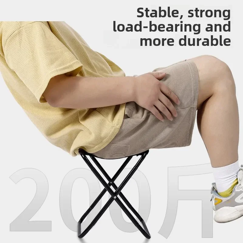 Portable Portable Folding Chair Bench Fishing Stool Travel Camping Horse Stool Stools Train Subway Queuing Portable Stools Outdo