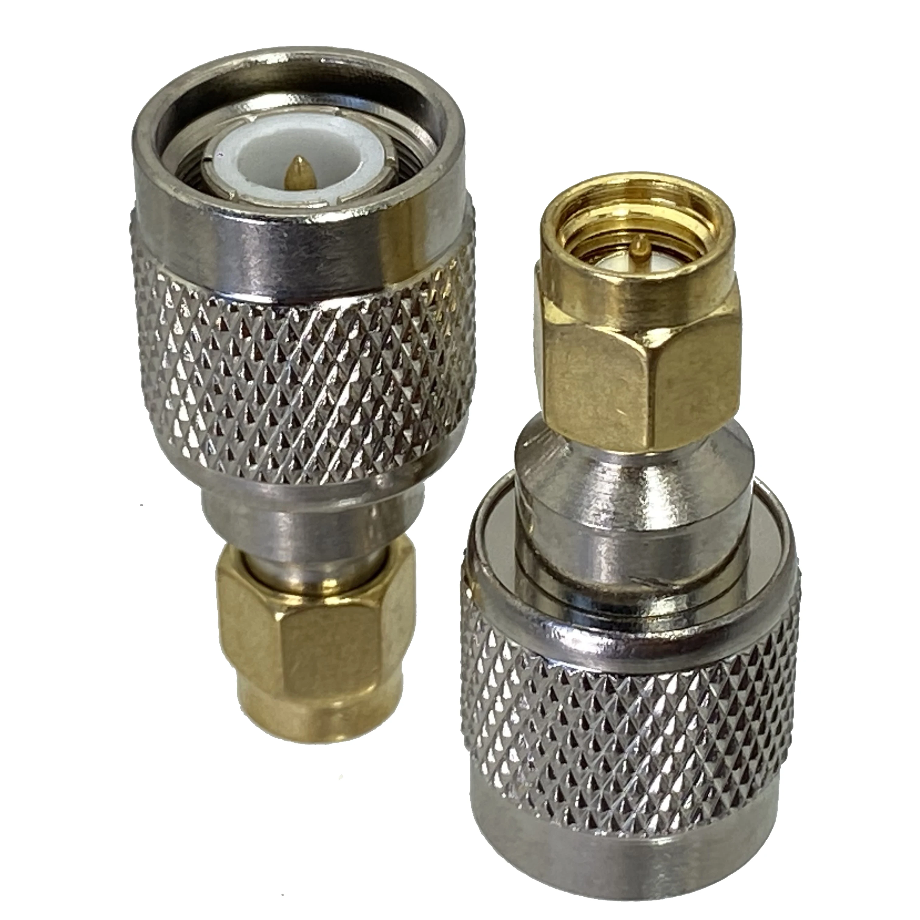 1Pcs TNC Male Plug to SMA Male Plug Connector RF Coaxial Cable Adapter Connector Wire Terminals for Antenna Router