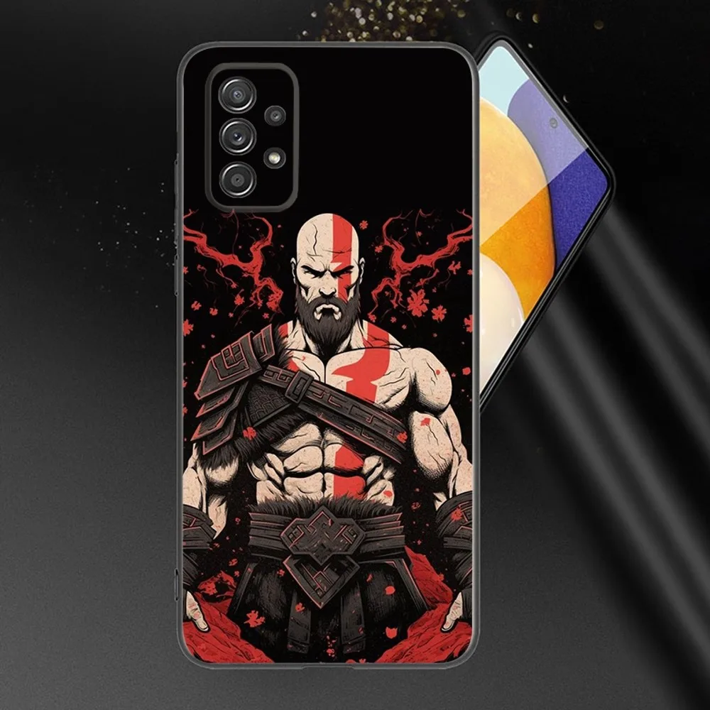 Game G-God Of W-War Phone Case For Samsung Galaxy A13,A21s,A22,A31,A32,A52,A53,A71,A80,A91 Soft Black Phone Cover