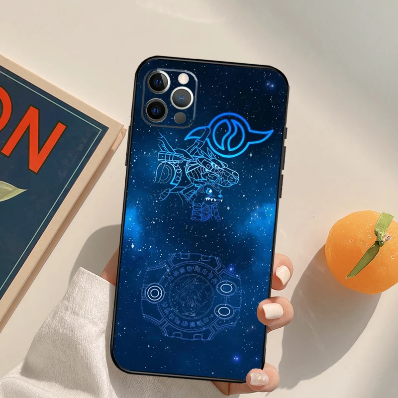 Cute Japan Anime Digimon Case For iPhone 13 12 Mini SE 2020 SE 2022 6S 7 8 Plus X XR XS Max 11 12 13 Pro Max Capa