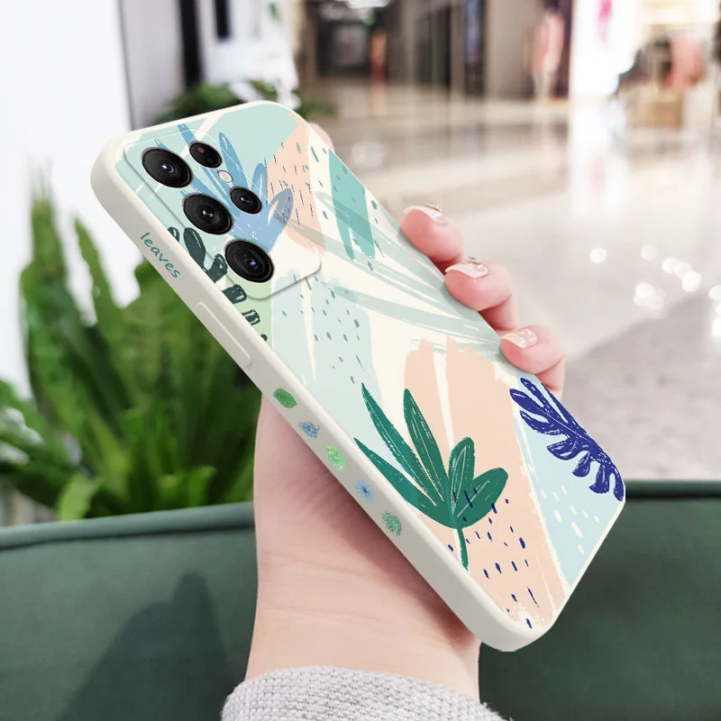 Corriente la Conciencia Se Va Funda De Para Samsung Galaxy S22 S21 S20 Ultra Plus FE S10 S9 S10E Note 20 ultra 10 9 Plus Liquid Silicone Caso