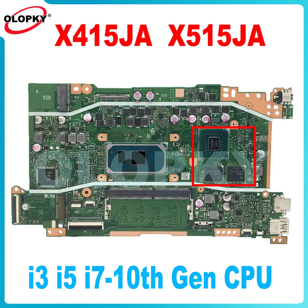 

Материнская плата X415JA для ASUS X515JA X415JP X415JF X515JF X415E X515JP aptop с процессором i3 i5 i7-10th Gen 4G/8G-RAM DDR4