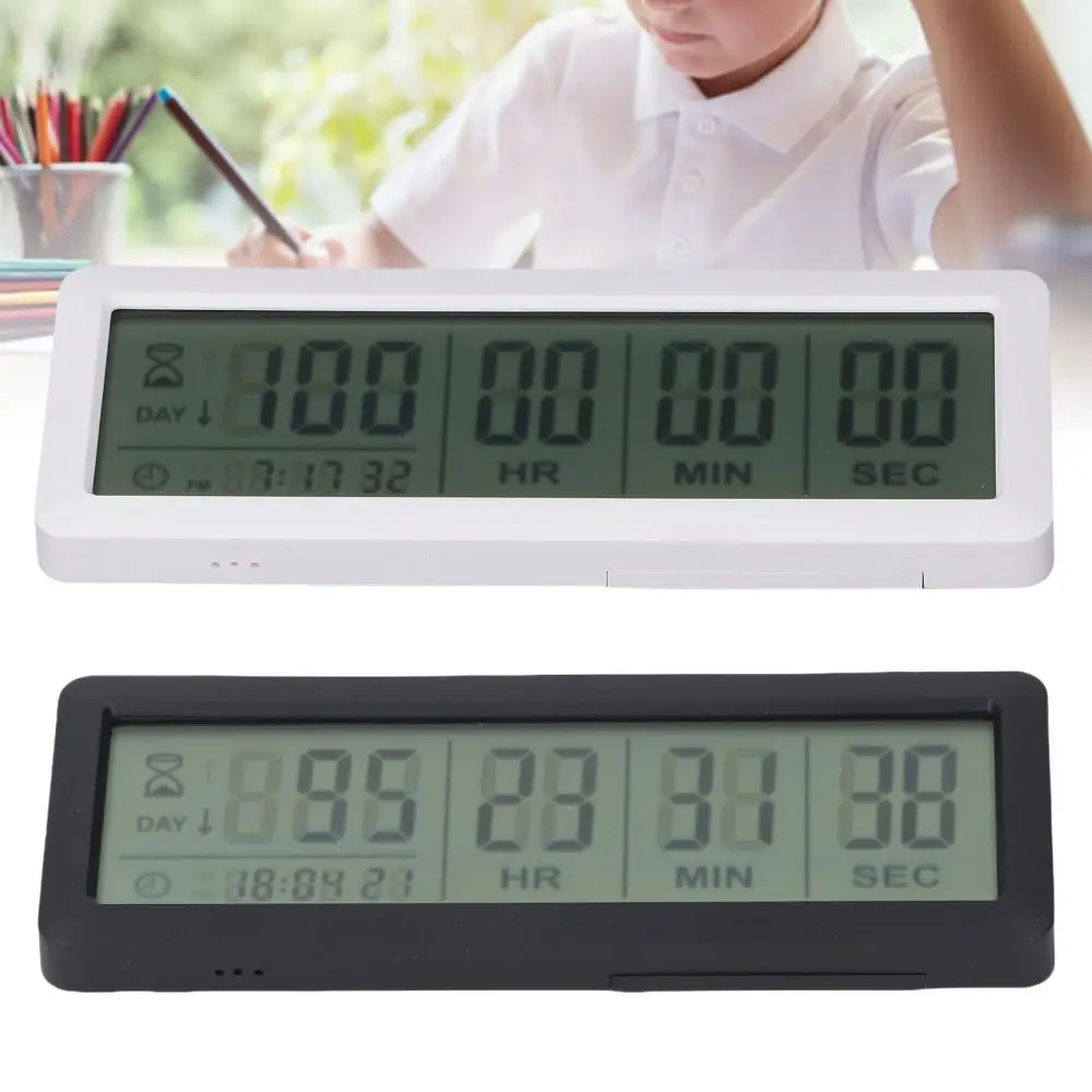 999 Days Digital Countdown Timer Reusable Digital Display Countdown Clock Electronic Time Management Electronic Clock Baby Date
