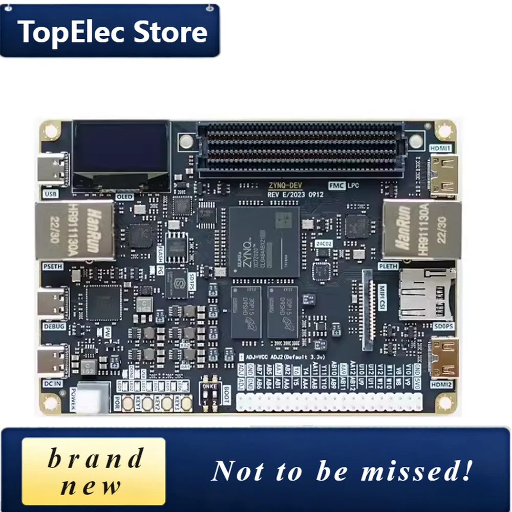 TopElec FPGA Development Board ZYNQ7000 XC7Z020 Zedboard-compatible With FMC LPC Two-Gigabit-Ethernet Two-HDMI-compatible SD Gyr