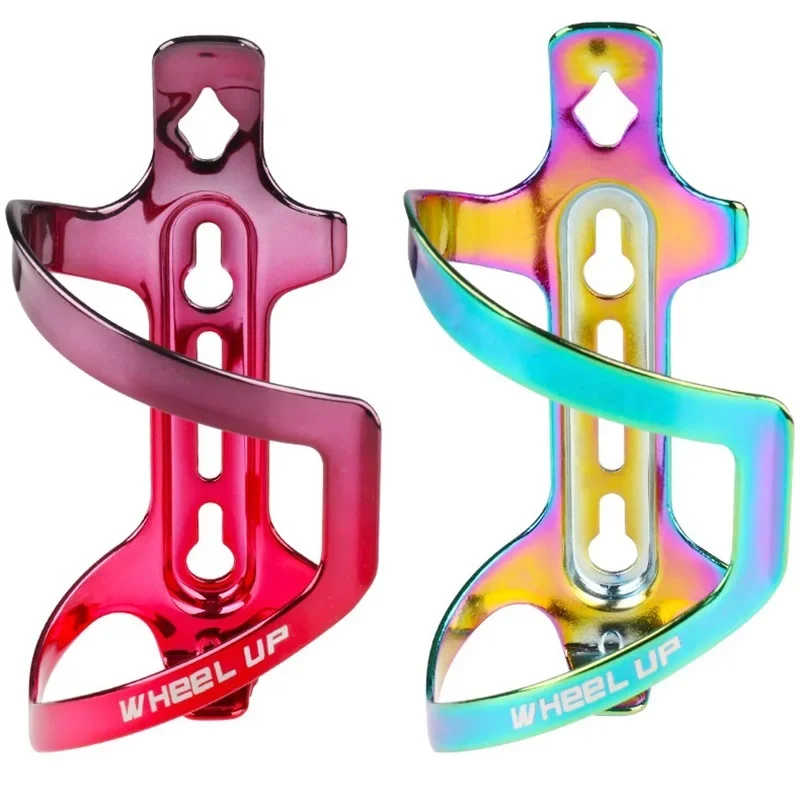 

Colorful MTB Mountain Bike Road Bicycle Water Bottle Cage Aluminum Alloy High Strength Rainbow Water Holder Cycling Accessories