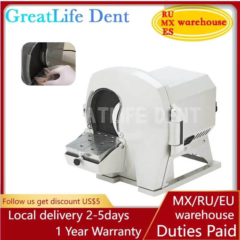 

GreatLife Dent Dental Gypsum Finishing Machine Correcting Model Trimmer Grinder Polishing Grinding Machine with Water