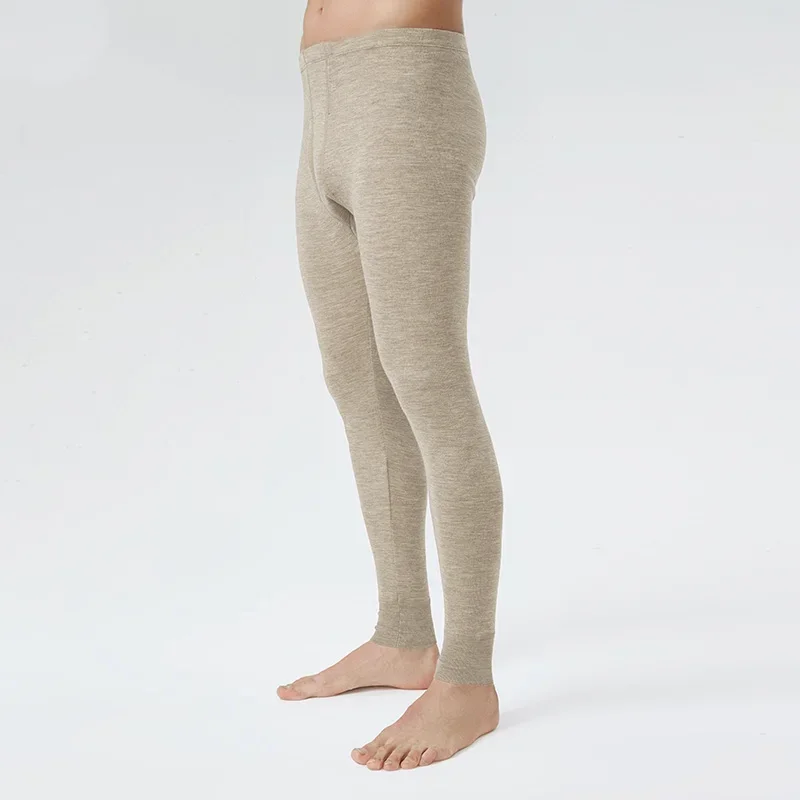 100% Merino Wool Men's Long Johns Thermal Underwear Pants Baselayer 200GSM Merino Wool Bottom Thermal Warm