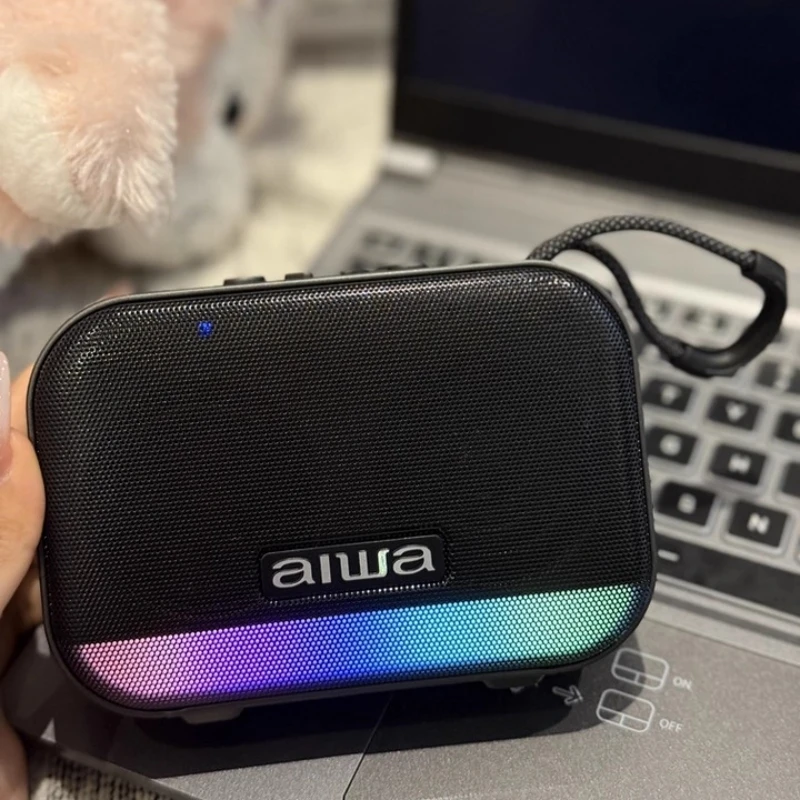 

Портативная Bluetooth-колонка AIWA AH13 с супергромким звуком, RGB-подсветкой, TWS-сопряжением, воспроизведением с USB/TF-карт, для дома и улицы, с сабвуфером