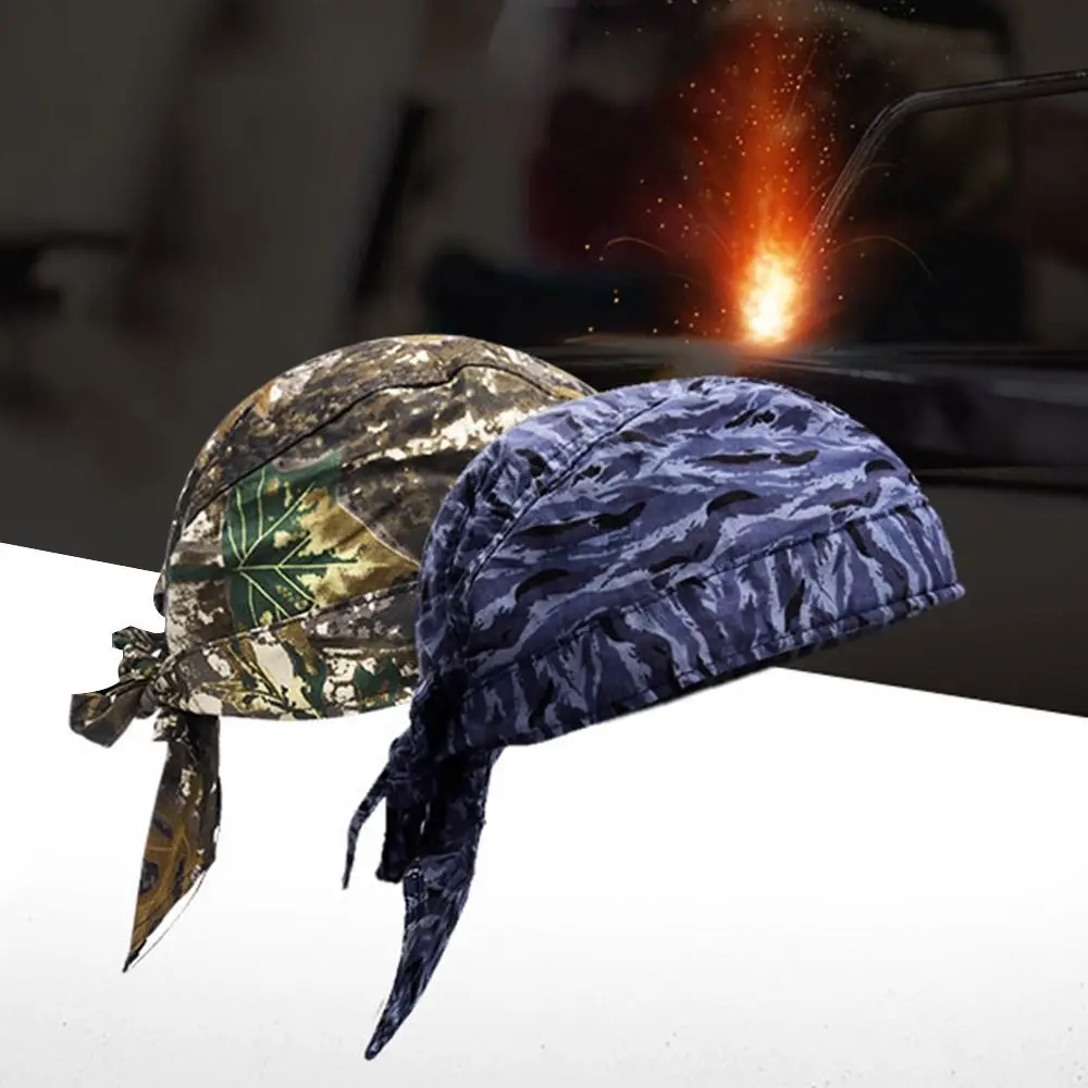 Portable Welder Protection Fire Resistant Anti-scalding Head Protective Cover Welding Protective Equipment Welding Hat Work Cap