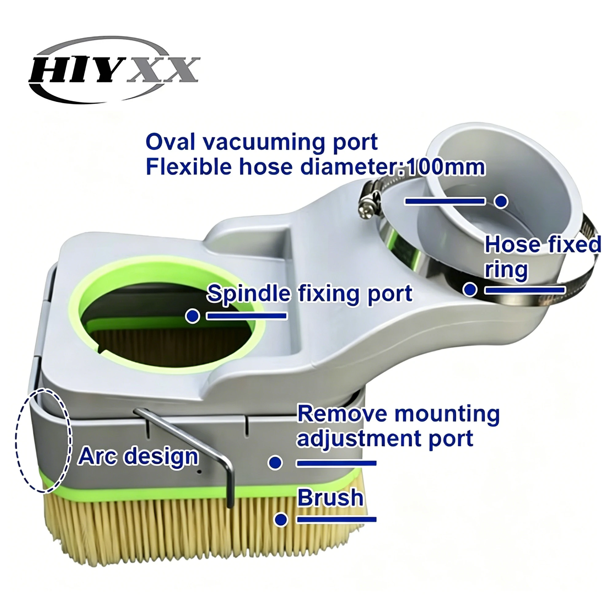 CNC Spindle Dust Shoe 70 75 80 85 90 100mm Dust Cover Brush Skirt Vacuum Collector for CNC Router Engraving Milling Machine
