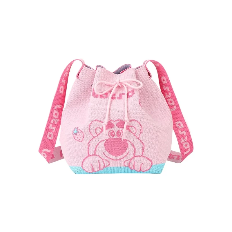 

Disney Lotso Luxury Purse Handbag Women's Fashion Versatile Shoulder Crossbody Drawstring Closure for Daily Use