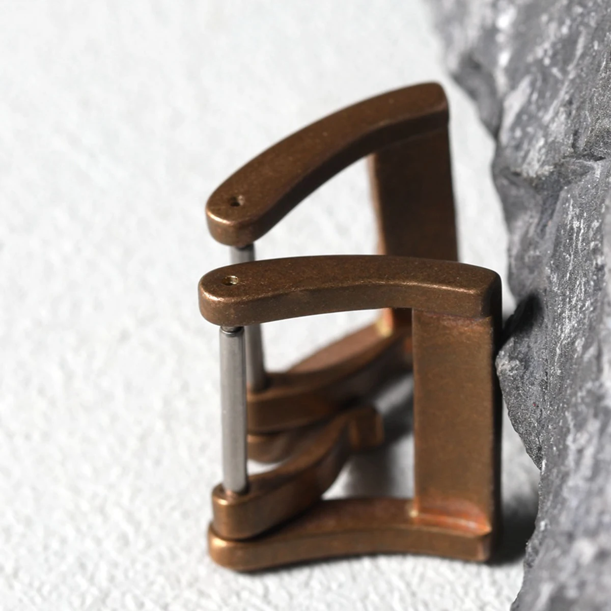 Hebilla de reloj de bronce, hebilla de cobre puro oxidado de alta gama de 18MM y 20MM, adecuada para accesorios de reloj de bronce