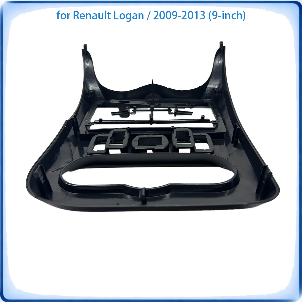 Immagine 7: Cornice Radio per Auto Renault Logan 2009-2013 9 Pollici con Decoder Canbus e Cablaggio Accessori Auto Plug & Play