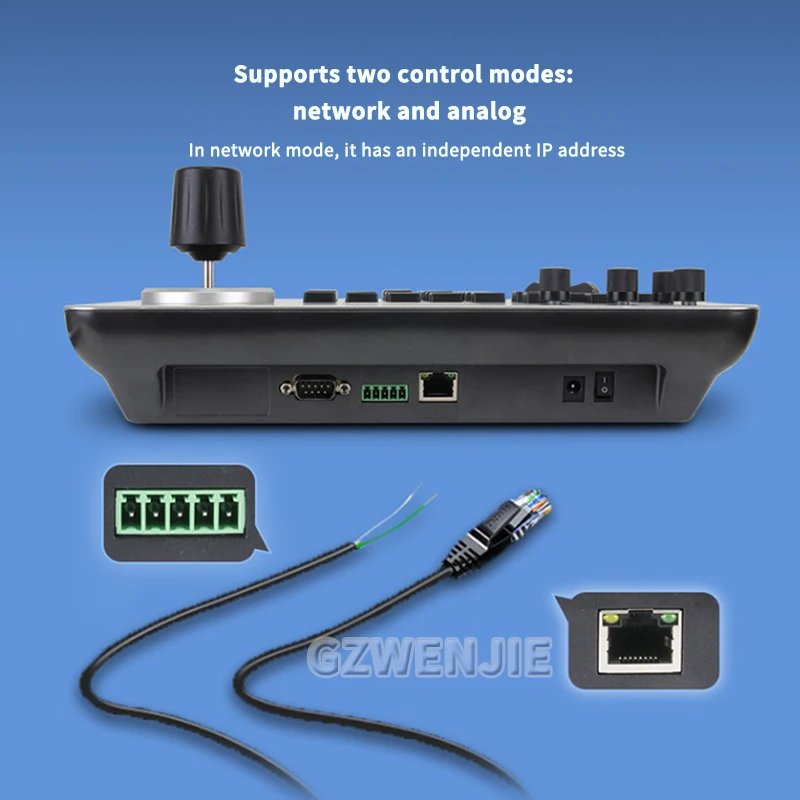 4D Joystick Network PTZ Controller support ONVIF VISCA Cameras IP Keyboard controller Video conference keyboard controller IP