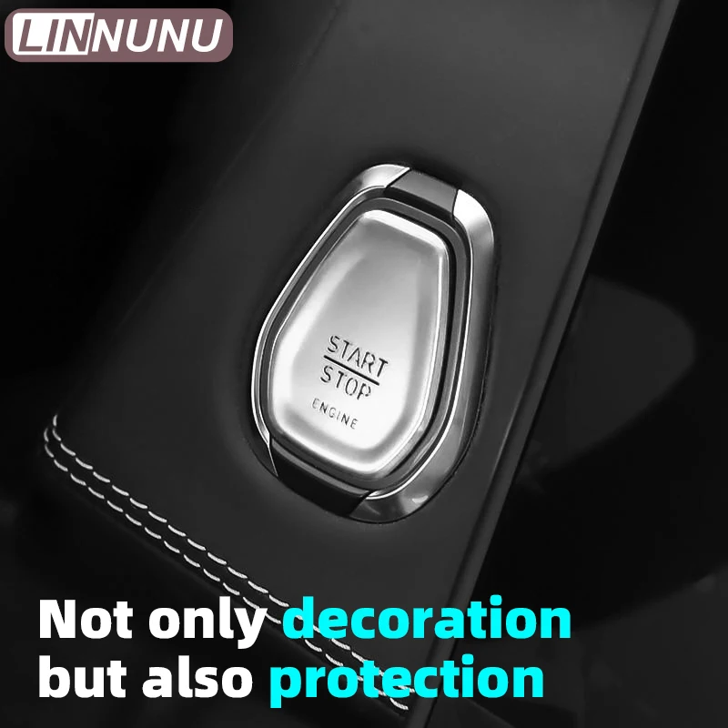 LINNUNU Car Engine Button Cover Fitfor Lynk&Co 01 05 Engine Ignition Start Stop Switch Decorative Push Button Cover Auto Sticker - Image 4
